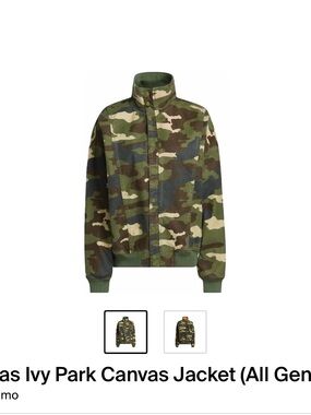 IVY PARK Men's Camo Field Jacket in Green and Brown
